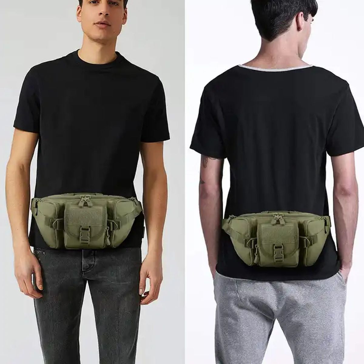 GENERICO - Canguro riñonera militar para aventura