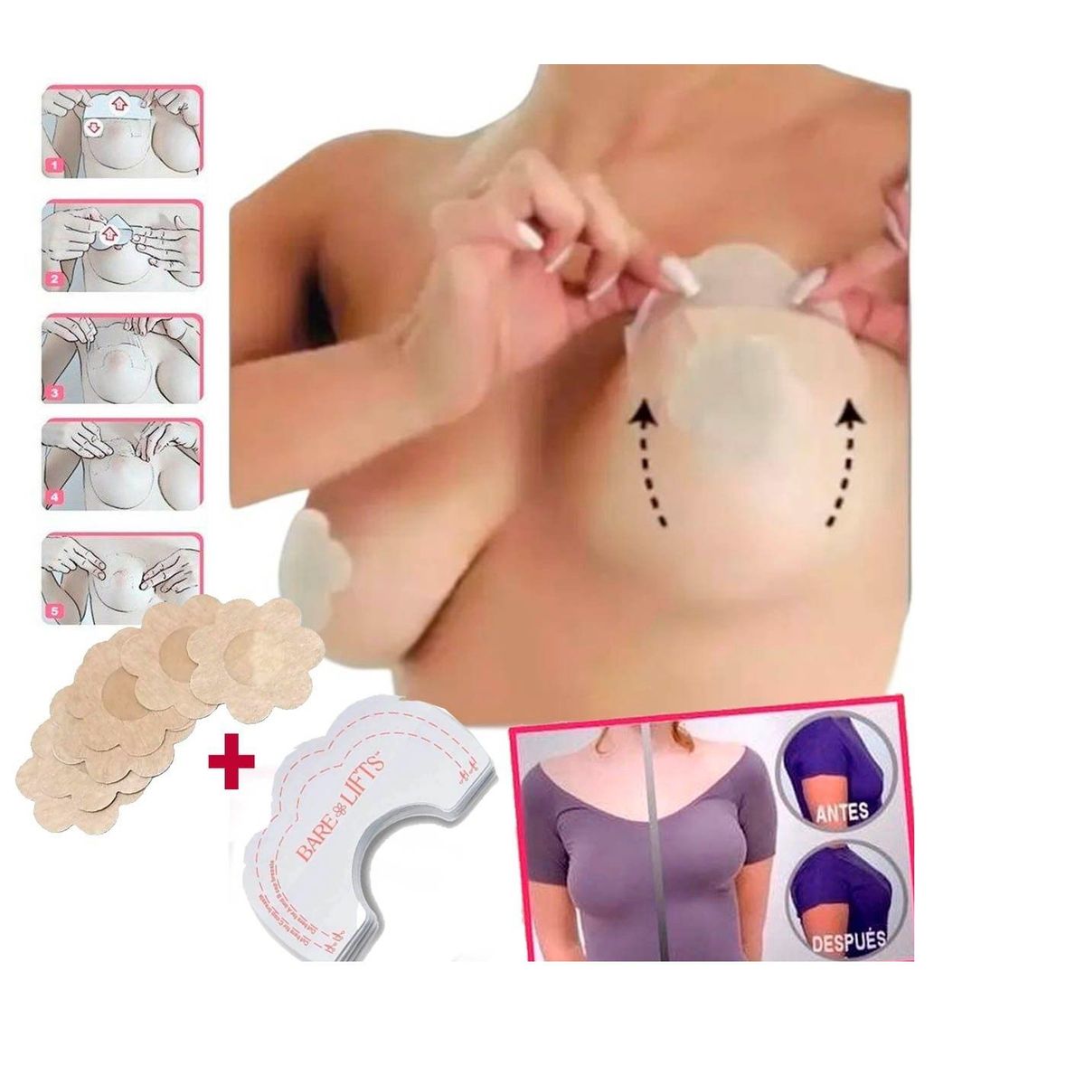 GENERICO - Pegatina Invisible para Cubiertas de Pezones