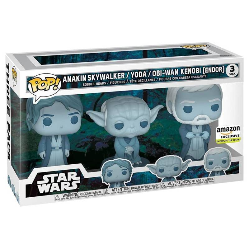 FUNKO - Funko Star Wars N° 3 Anakin, Yoda, Obi-Wan Amazon Exclusive