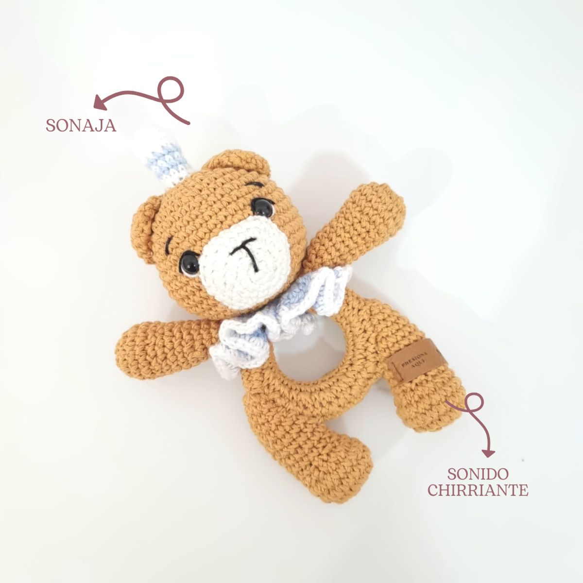 GENERICO - Sonaja Oso celeste Multifuncional Amigurumi