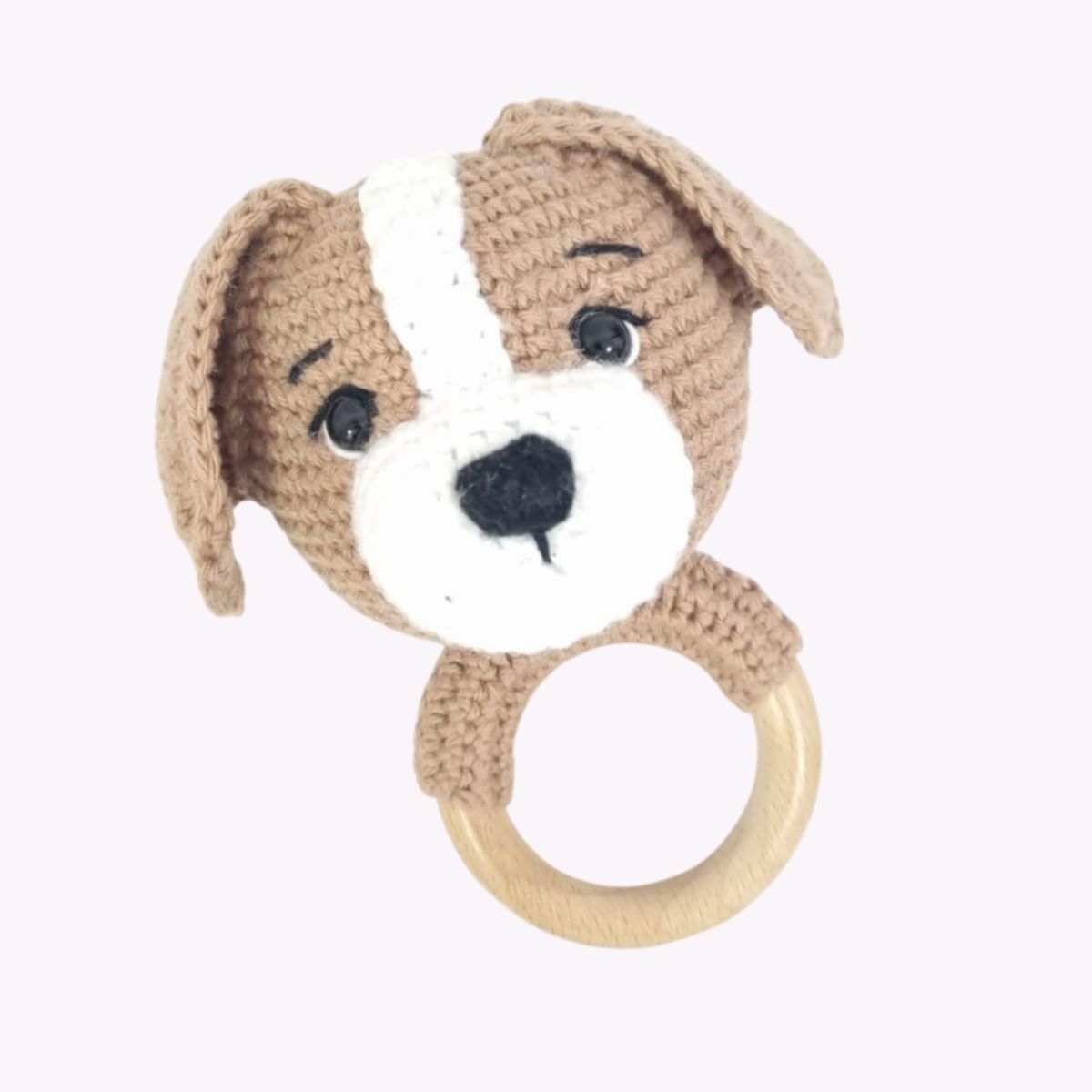 GENERICO - Sonaja 2 en 1 Perrito Amigurumi