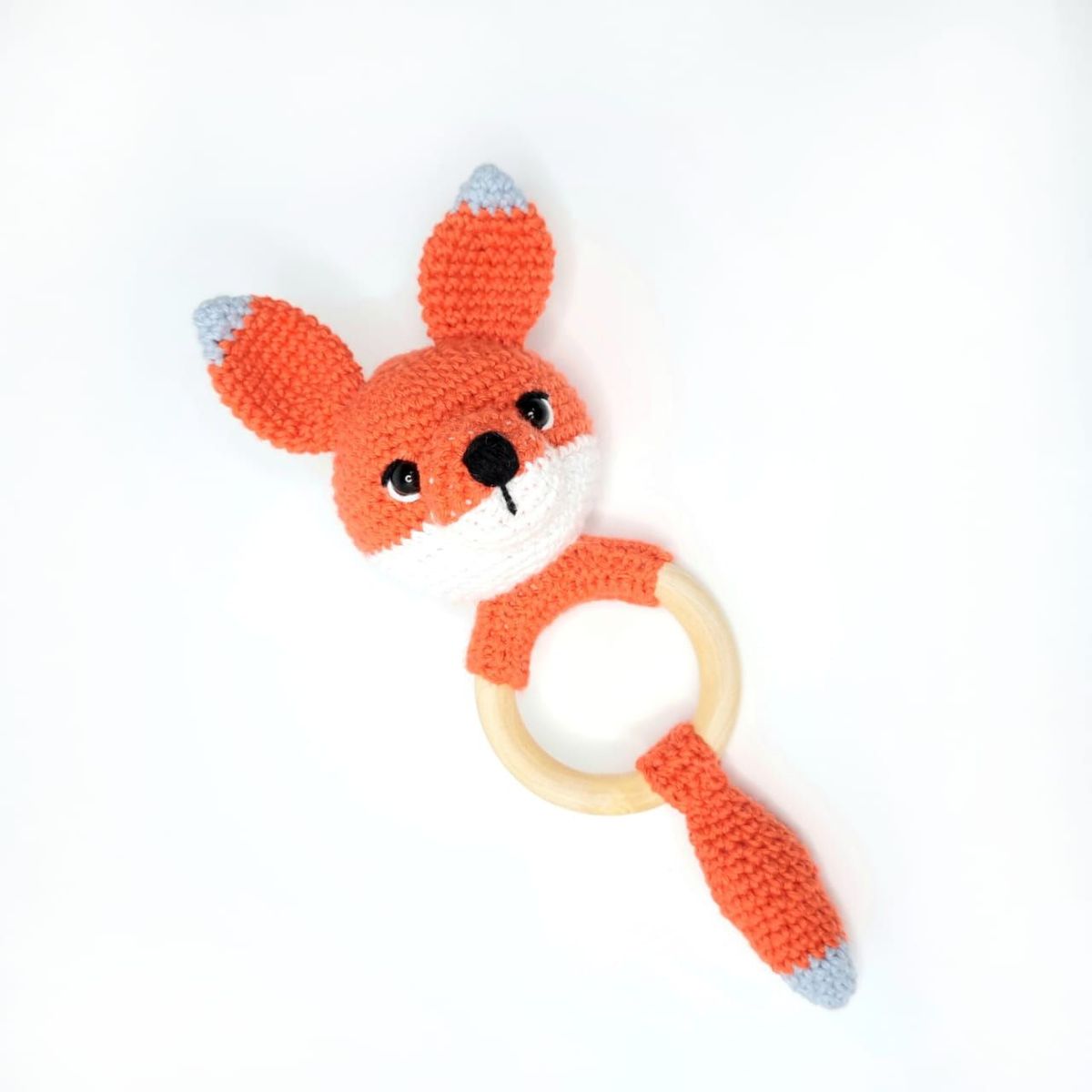 GENERICO - Sonaja 2 en 1 Zorrito Amigurumi