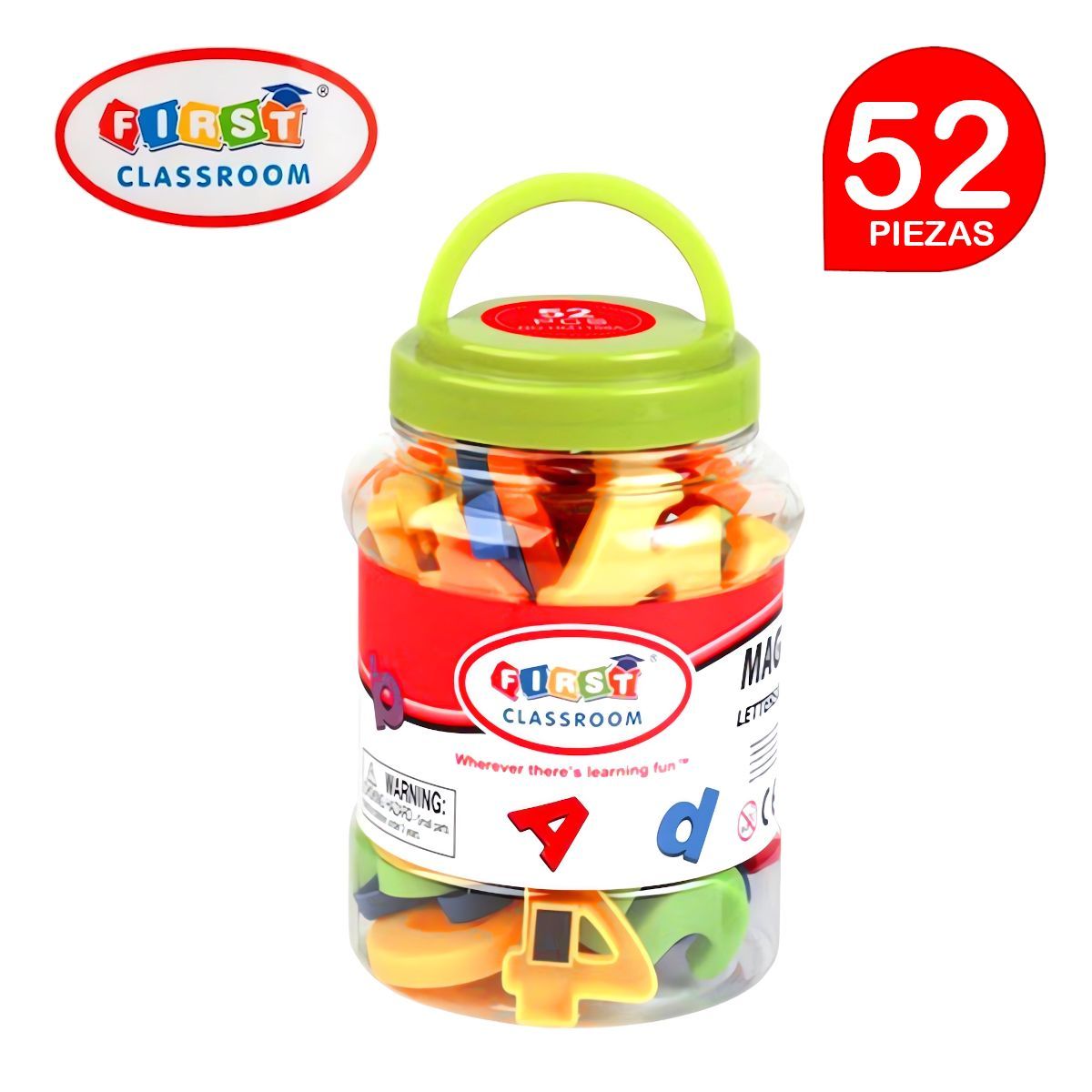 MAGNETICS - Letras & números magnéticos 52 piezas FIRST CLASSROOM