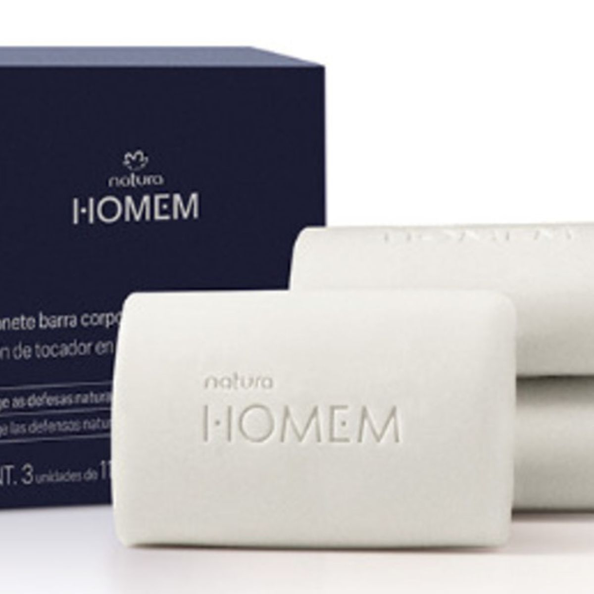 NATURA - Homem Jabones en barra cuerpo y barba Caja con 3 unid