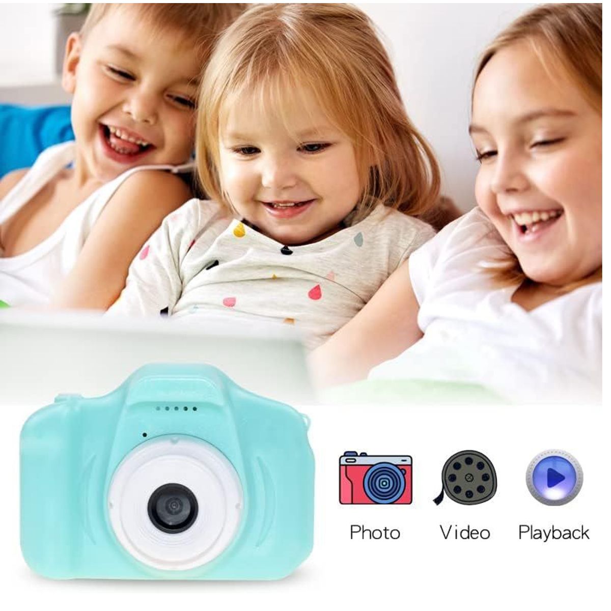 GENERICO - Mini Cámara Digital para Niños Color Verde