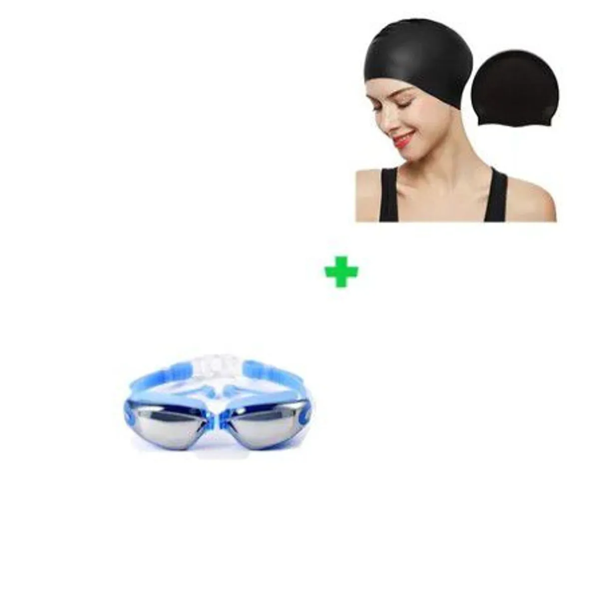 GENERICO - Pack Lentes Natación HD UV  Gorro