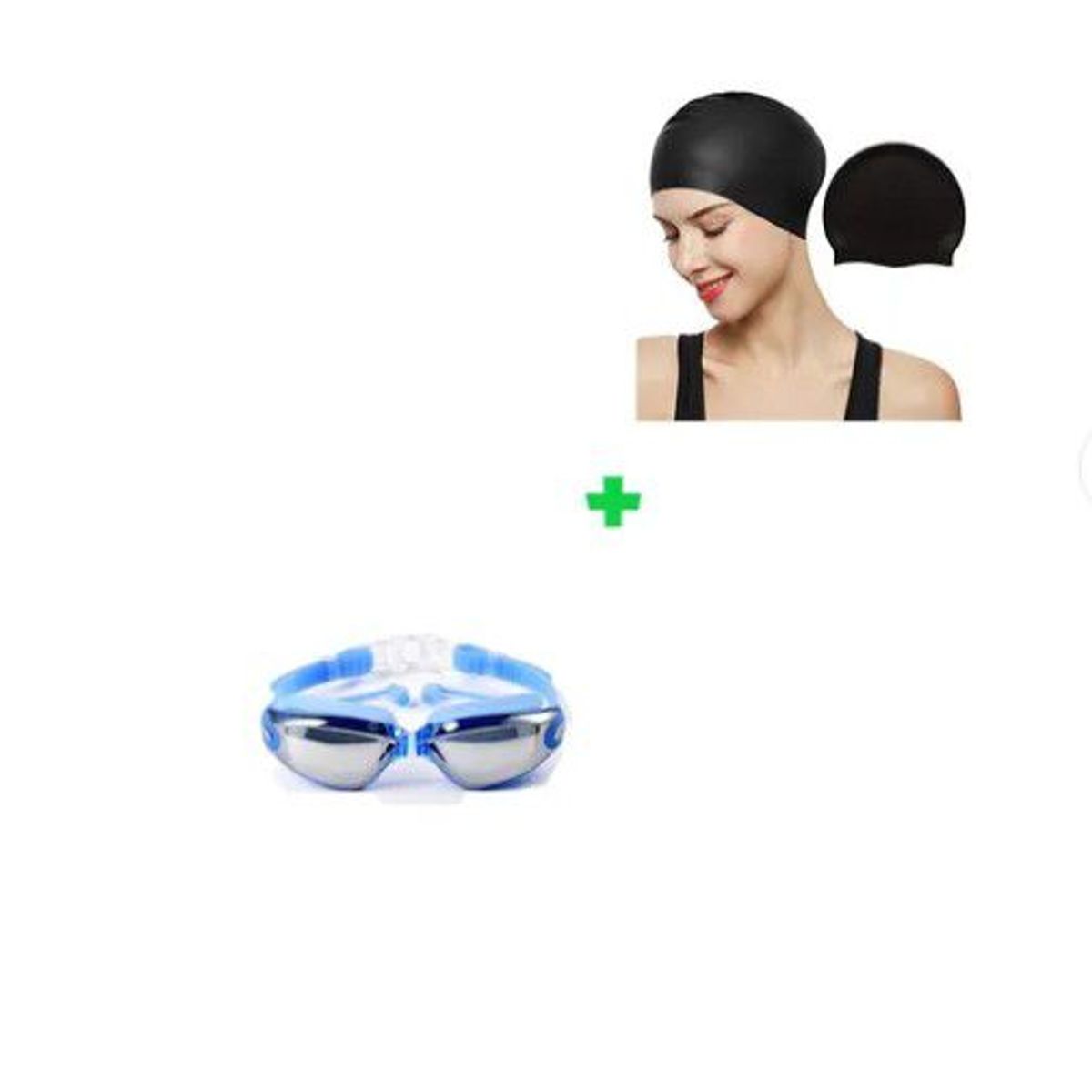 GENERICO - Pack Lentes Natación HD UV  Gorro