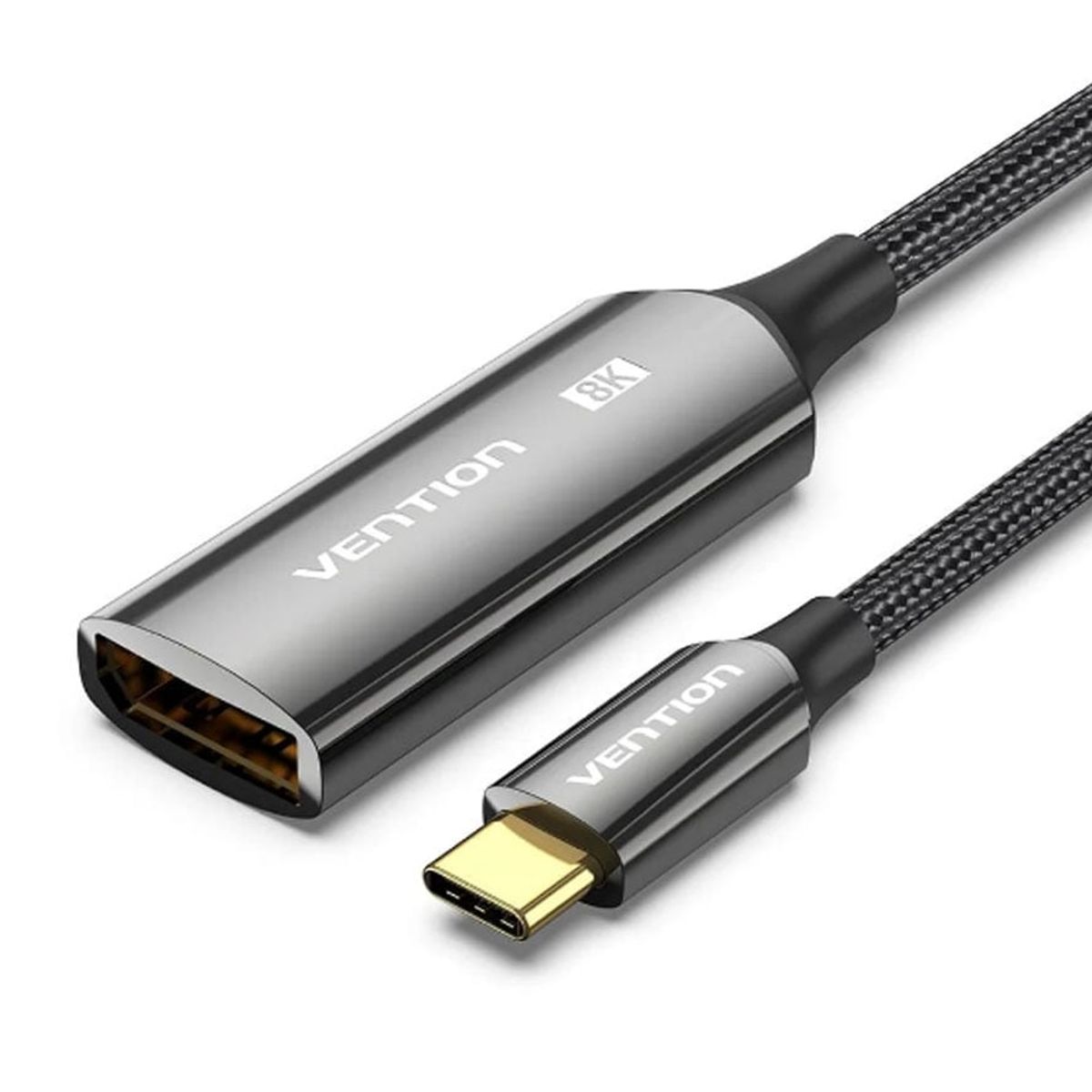 VENTION - Mini Adaptador 8k Usb-c  DisplayPort 1.4 Dp Aluminio Nylon Original