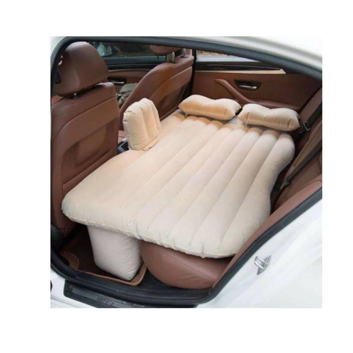GENERICO - Colchon Inflable para Auto Beige