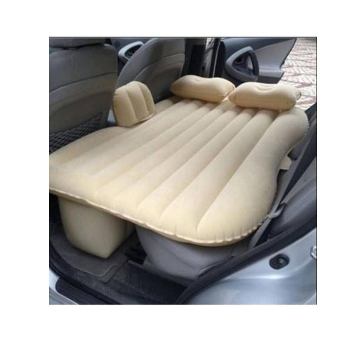 GENERICO - Colchon Inflable para Auto Beige