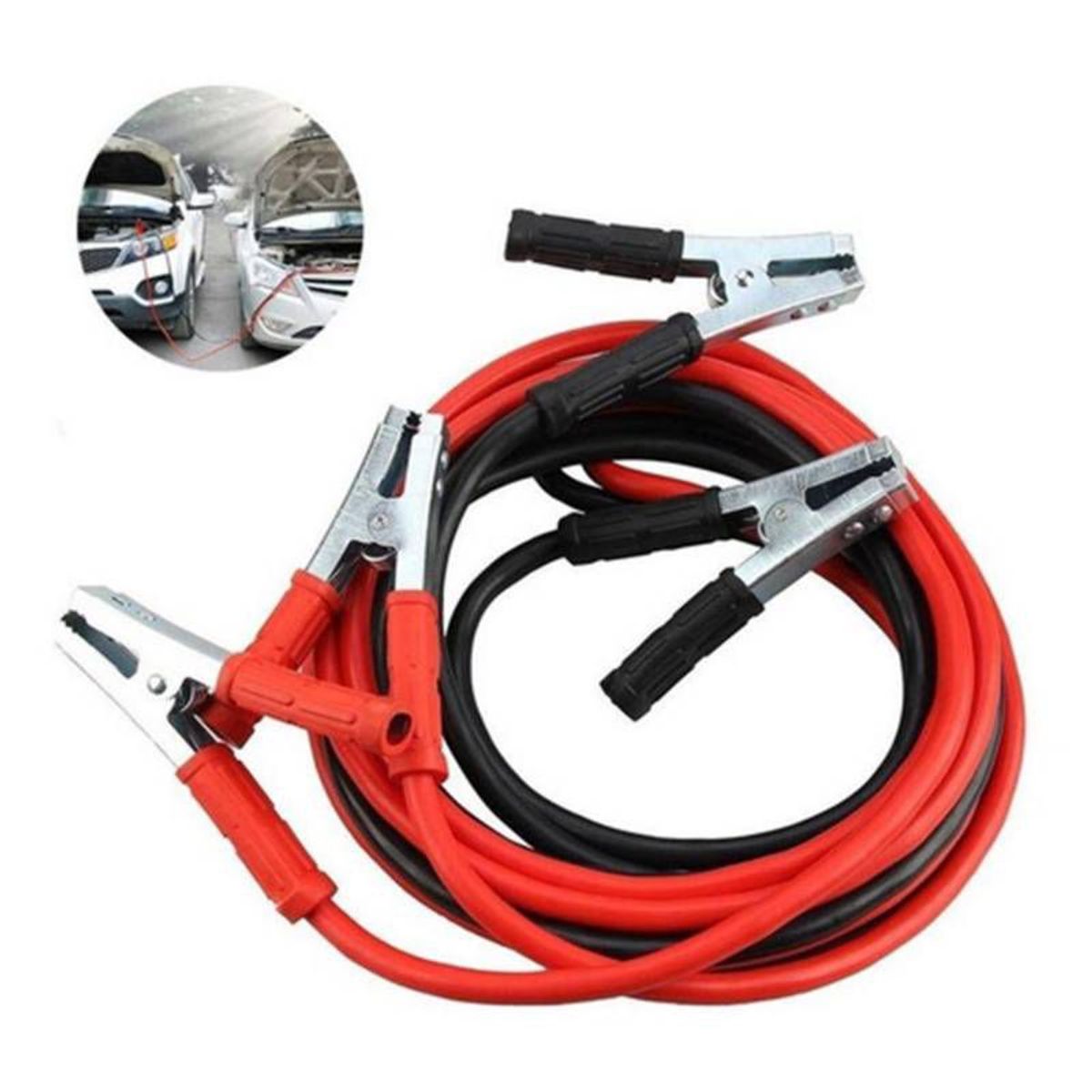 GENERICO - Arrancador de Bateria Carro Cable Pasar Corriente 400A 2m