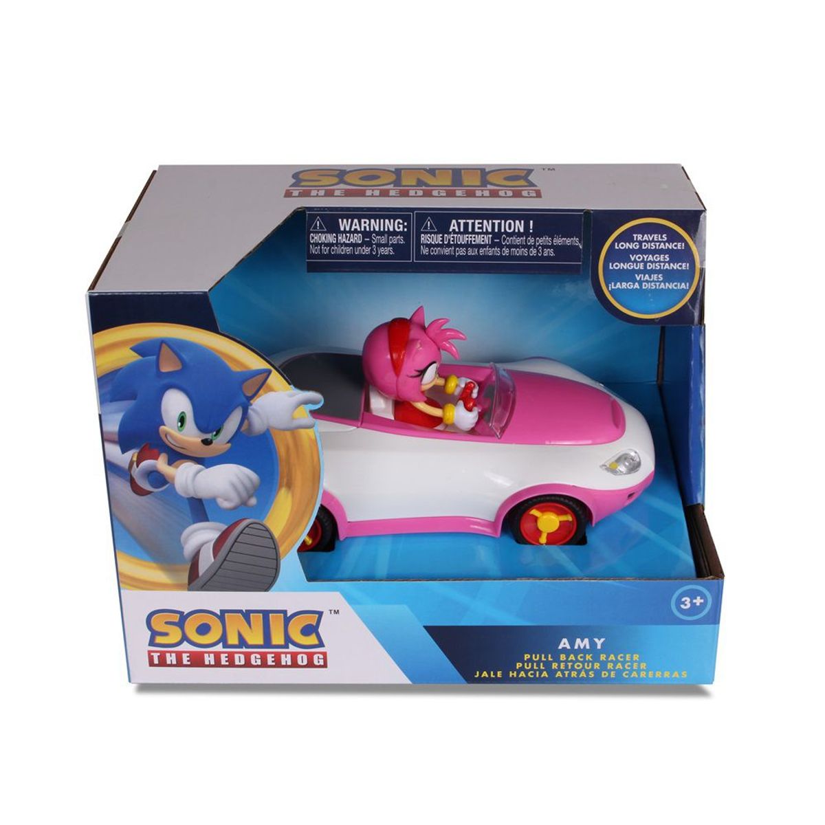 SONIC - Sonic The Hedgehog - Carro de Amy a fricción 16 cm