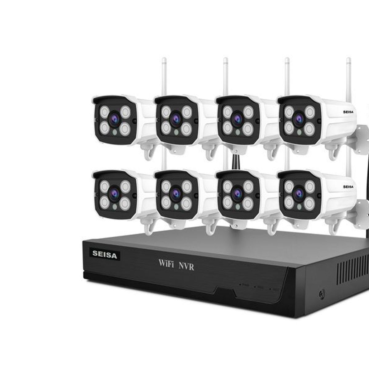 GENERICO - KIT NVR IP WIFI 8 Cámaras FHD 2MP Sricam NVR-S001-8CH 1TB DISCO