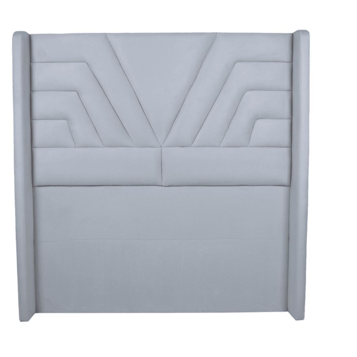 MUEBLES MACRUMO - Cabecera Alta Egipto de 2 Plz - Color Gris Claro