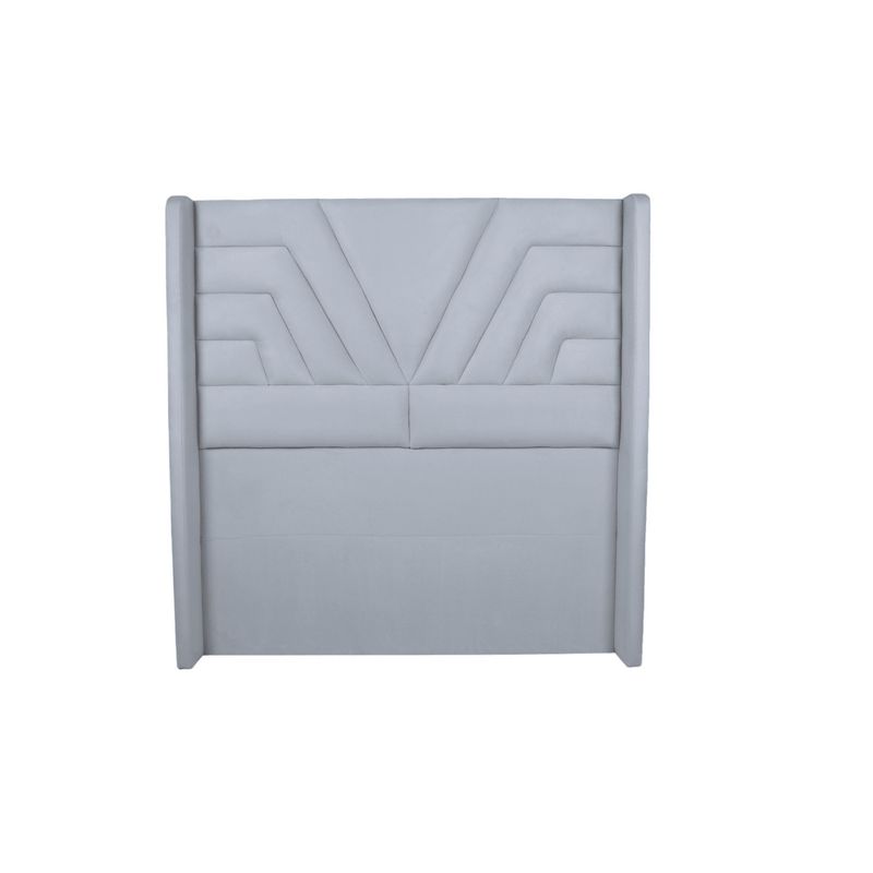 MUEBLES MACRUMO - Cabecera Alta Egipto de 2 Plz - Color Gris Claro