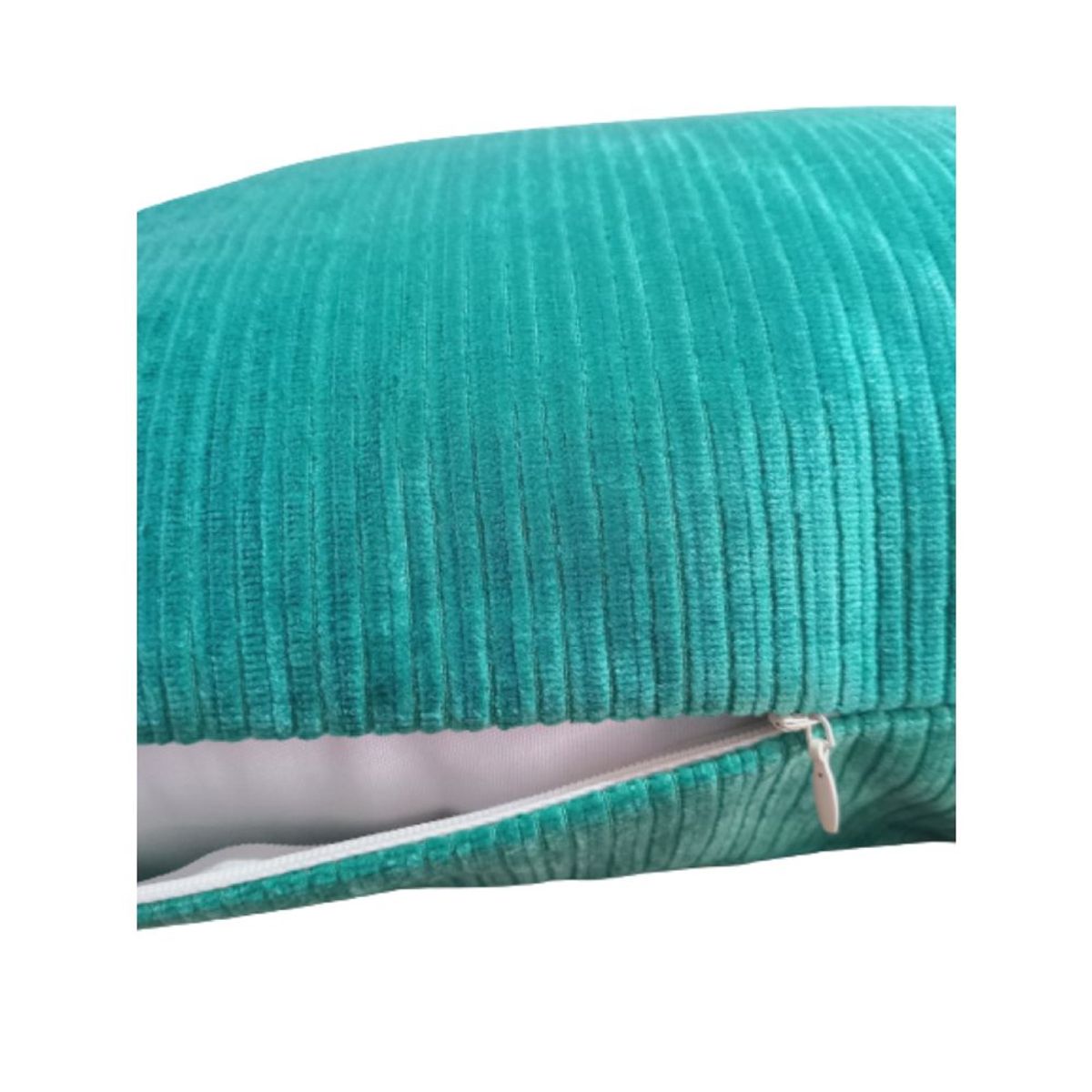 MEDANO - Cojín Decorativo Médano de 45x45cm Turquesa Acanalado