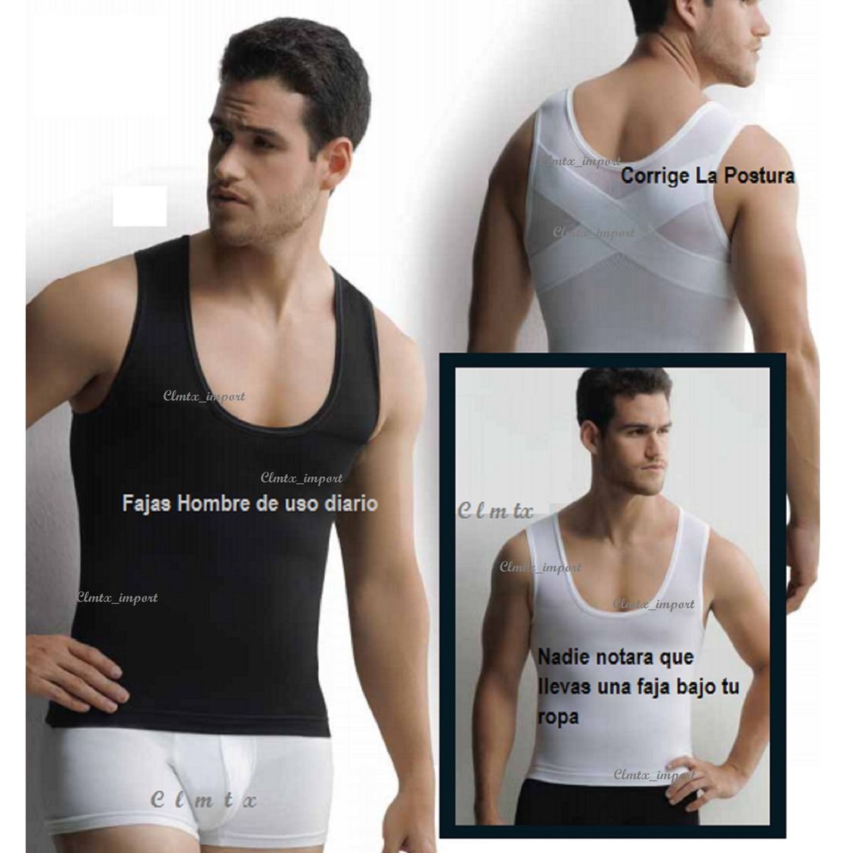 NATURELL - FAJA BVD HOMBRE MOLDEA CINTURA CORRIGE POSTURA OFICINA BODA GRADUACIÓN