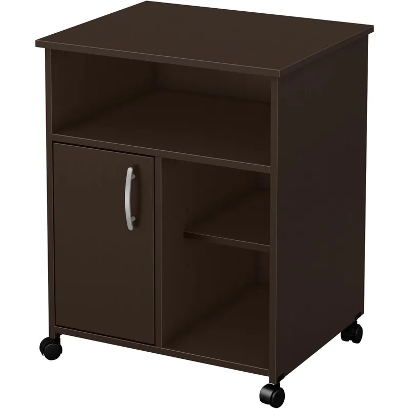 AMUEBLE - MUEBLE AUXILIAR PARA IMPRESORA  "TANO" MARRON tiendas amueble