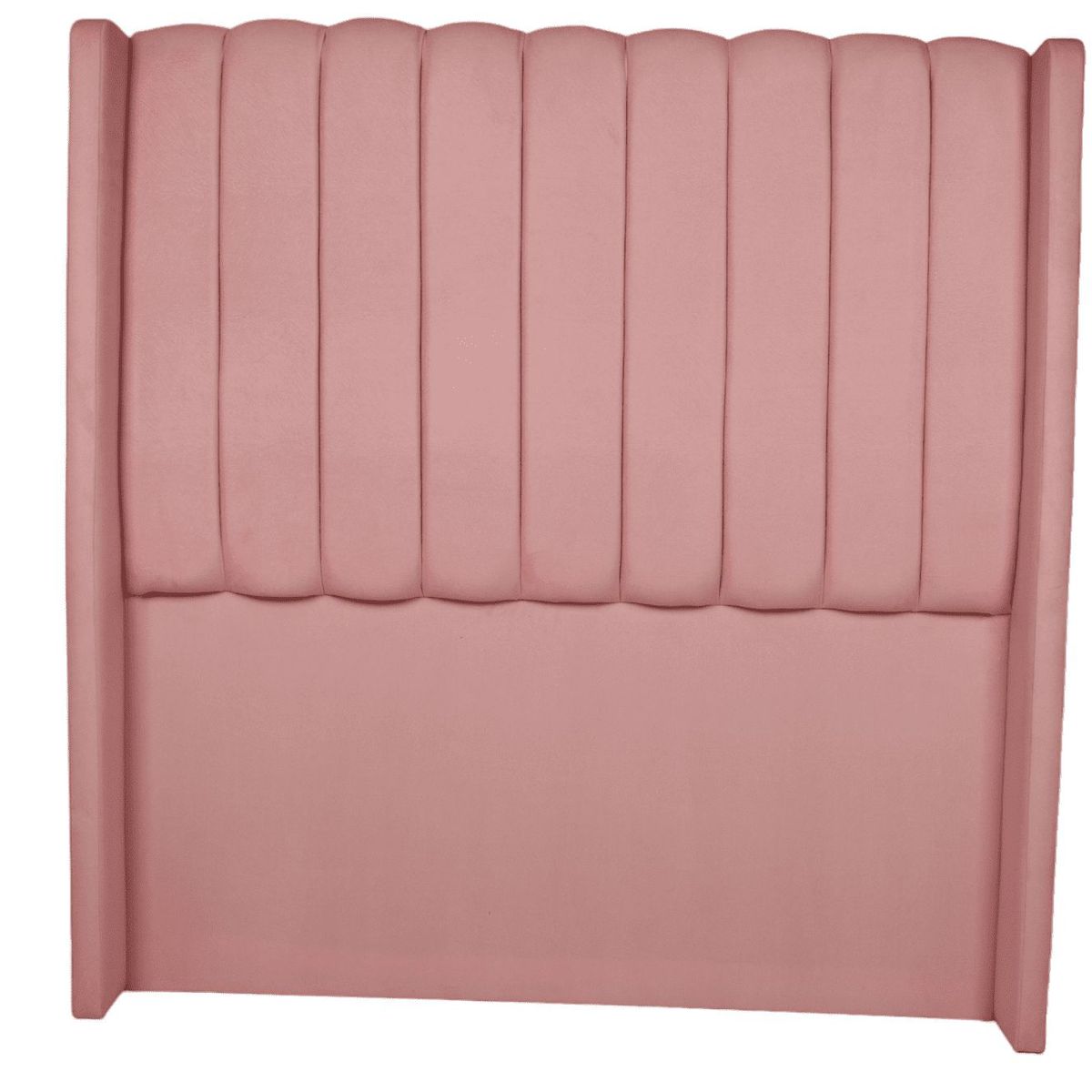 MUEBLES MACRUMO - Cabecera Alta Barcelona de 2 Plz brazo recto - Color Palo Rosa