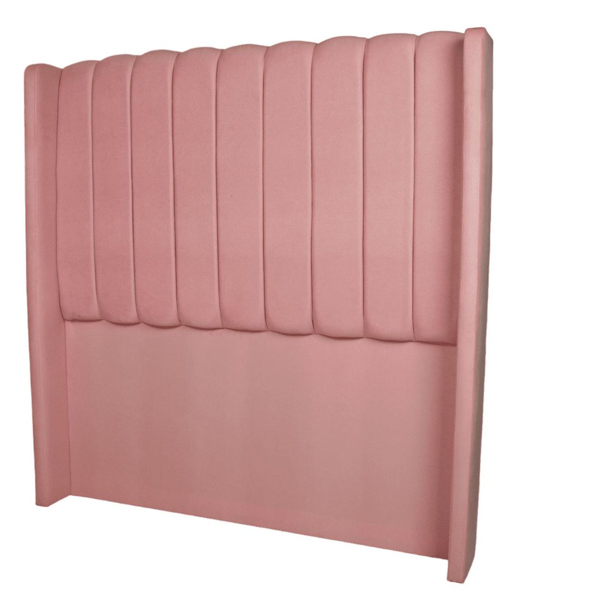 MUEBLES MACRUMO - Cabecera Alta Barcelona de 2 Plz brazo recto - Color Palo Rosa