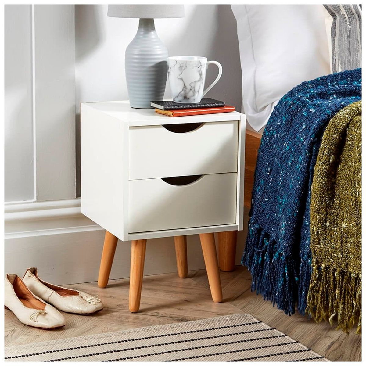 VENTITAS HOME - Velador Vintage Luna Mini Ventitas Home Blanco