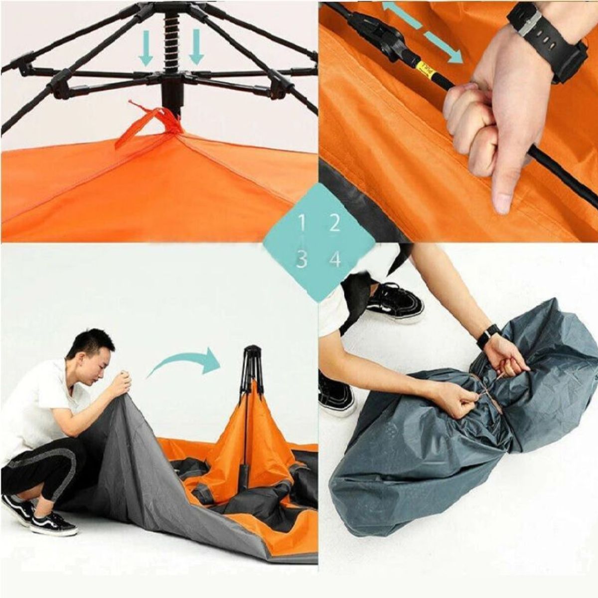 GENERICO - Carpa De Campaña Automatico 6 Personas