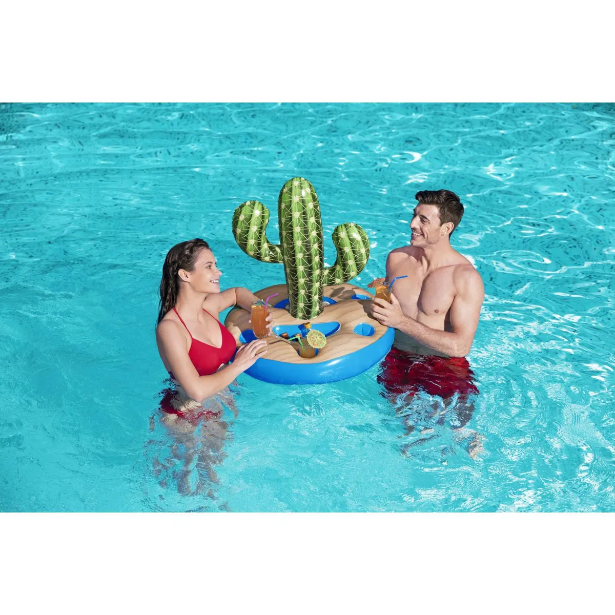 BESTWAY - Portavasos Flotador Cactus - Bestway