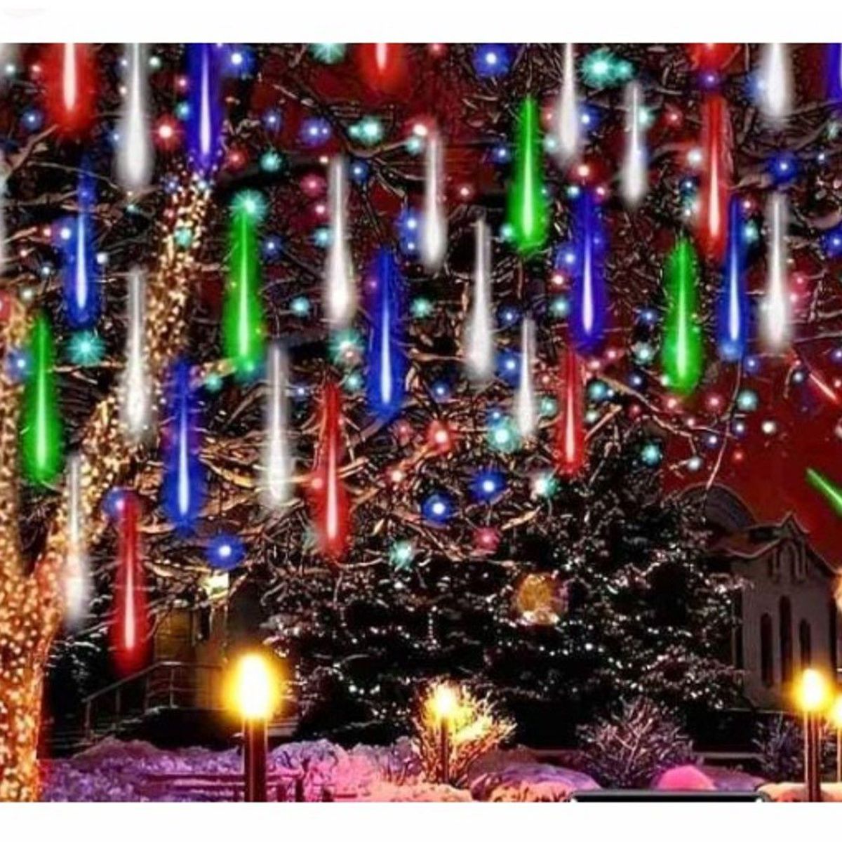 GENERICO - Luces led meteorito turbo multicolor