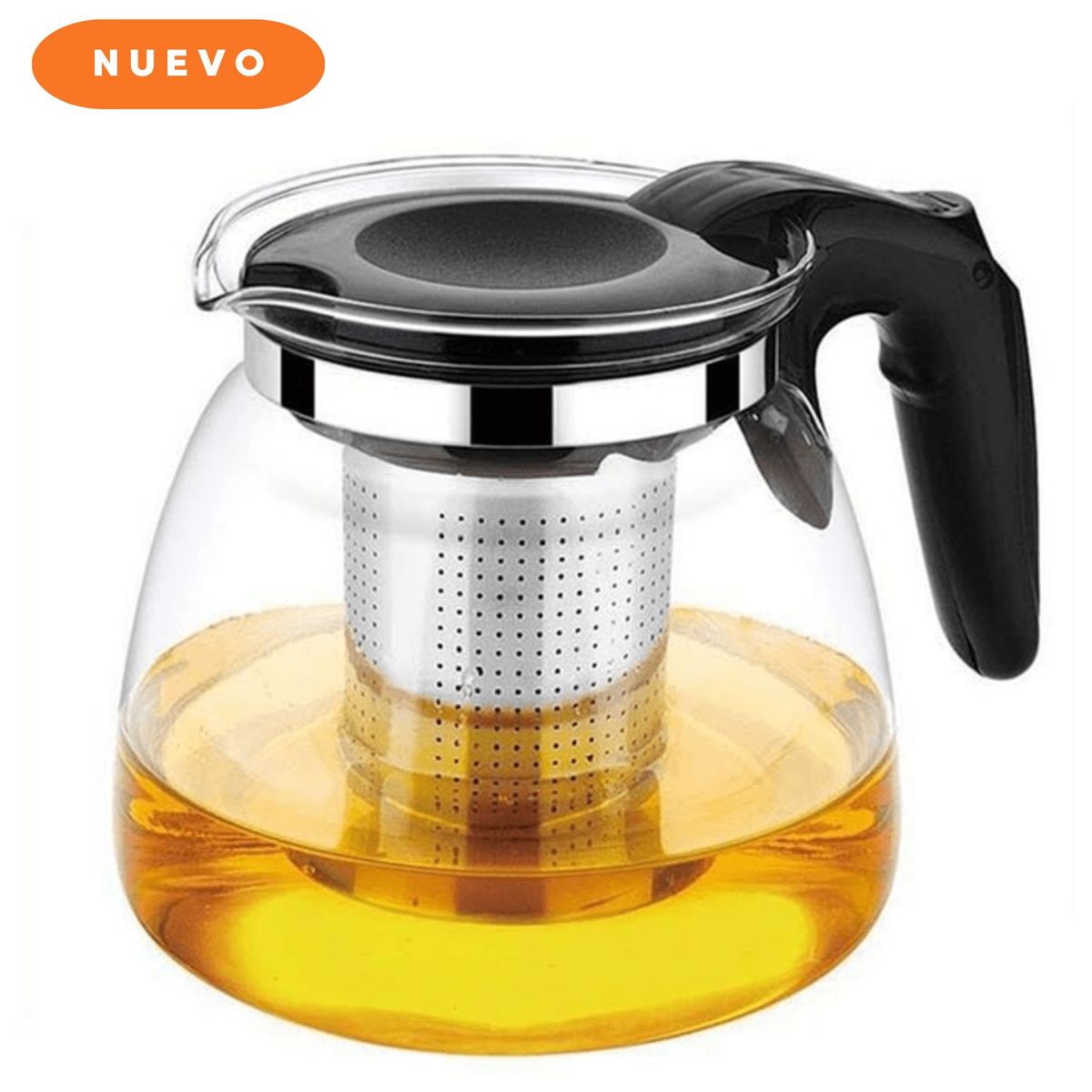 GENERICO - Tetera Transparente con Infusor Extraíble 700 ML