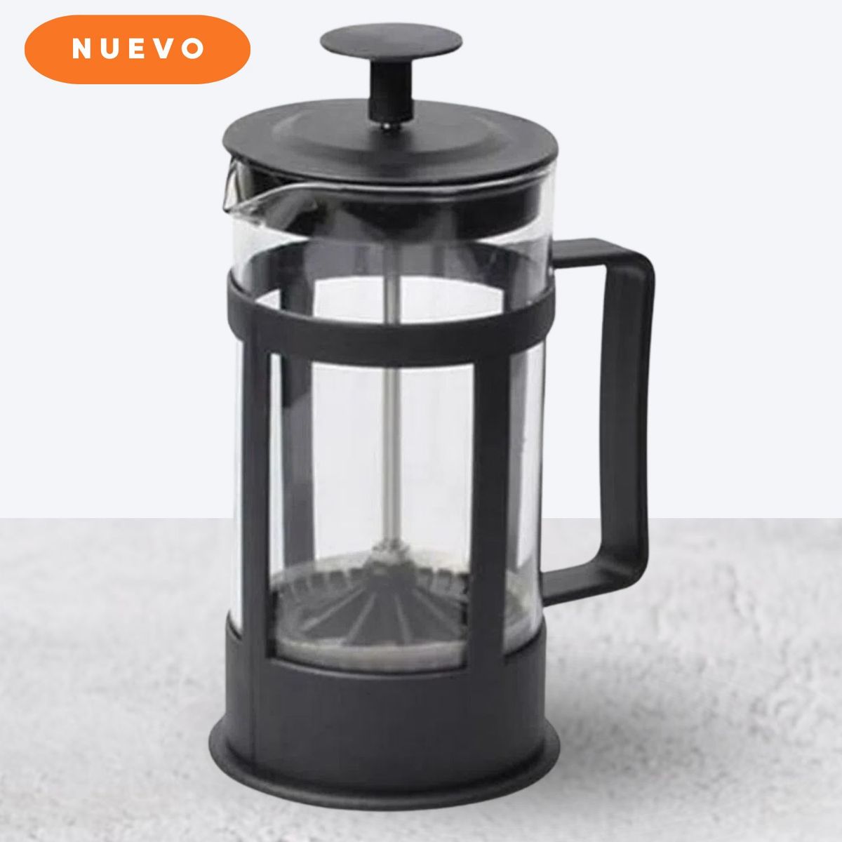 GENERICO - Cafetera Francesa de Pistón  Acero Inoxidable de 1 litro