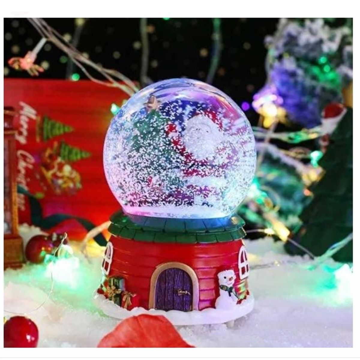 GENERICO - Esfera Navideña Musical Grande  A1 De calidad
