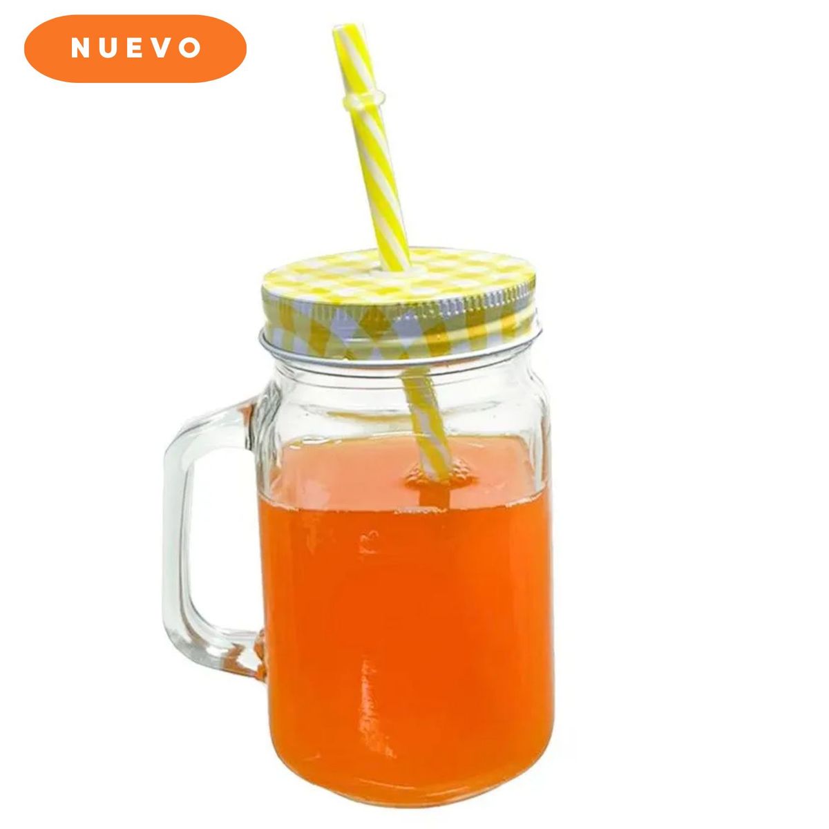 GENERICO - Jarra para Bebida 450ml Amarillo X 6 Und