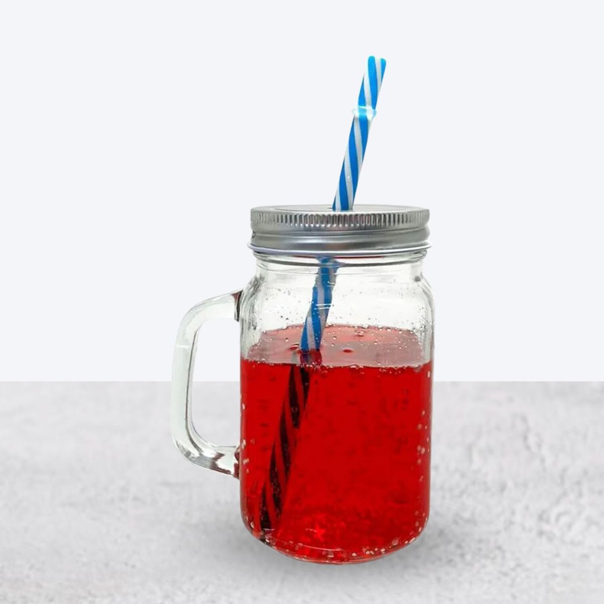 GENERICO - Jarra para Bebida 450ml Azul X 6 Und