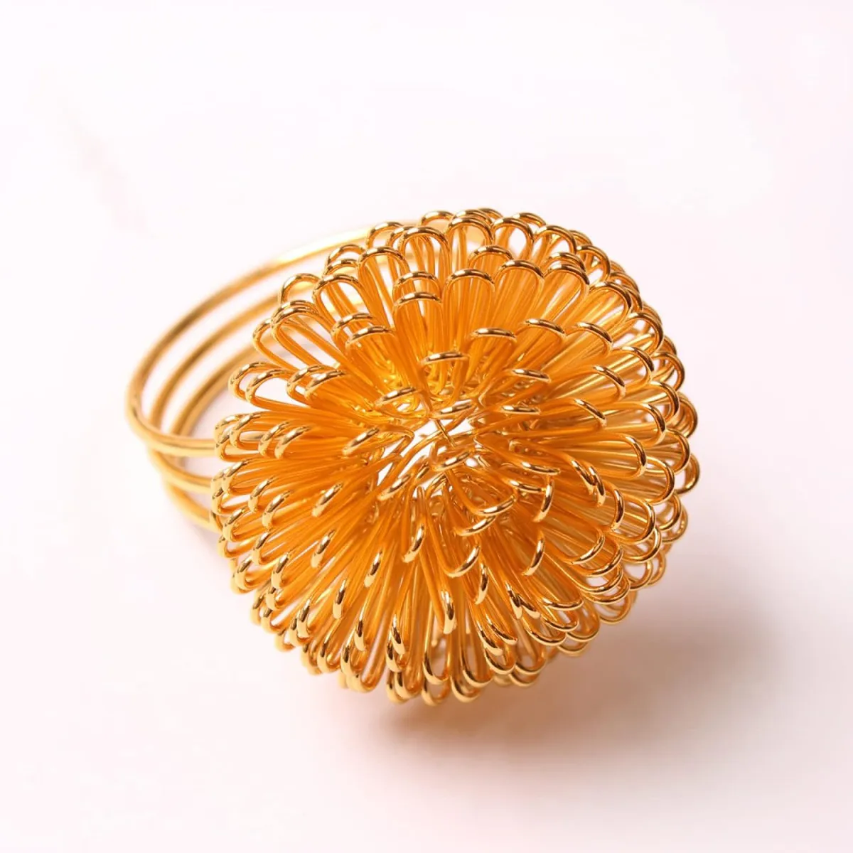 GENERICO - Set Anillos Servilleteros Dorados 6 pzas Calidad