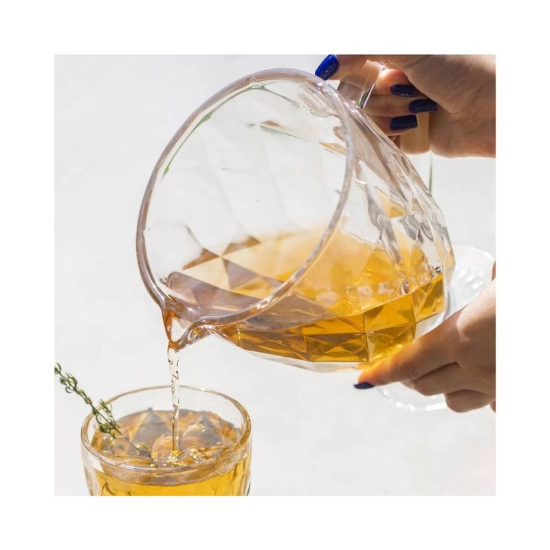 GENERICO - Jarra de Vidrio Labrada Tornasol 1L Premium