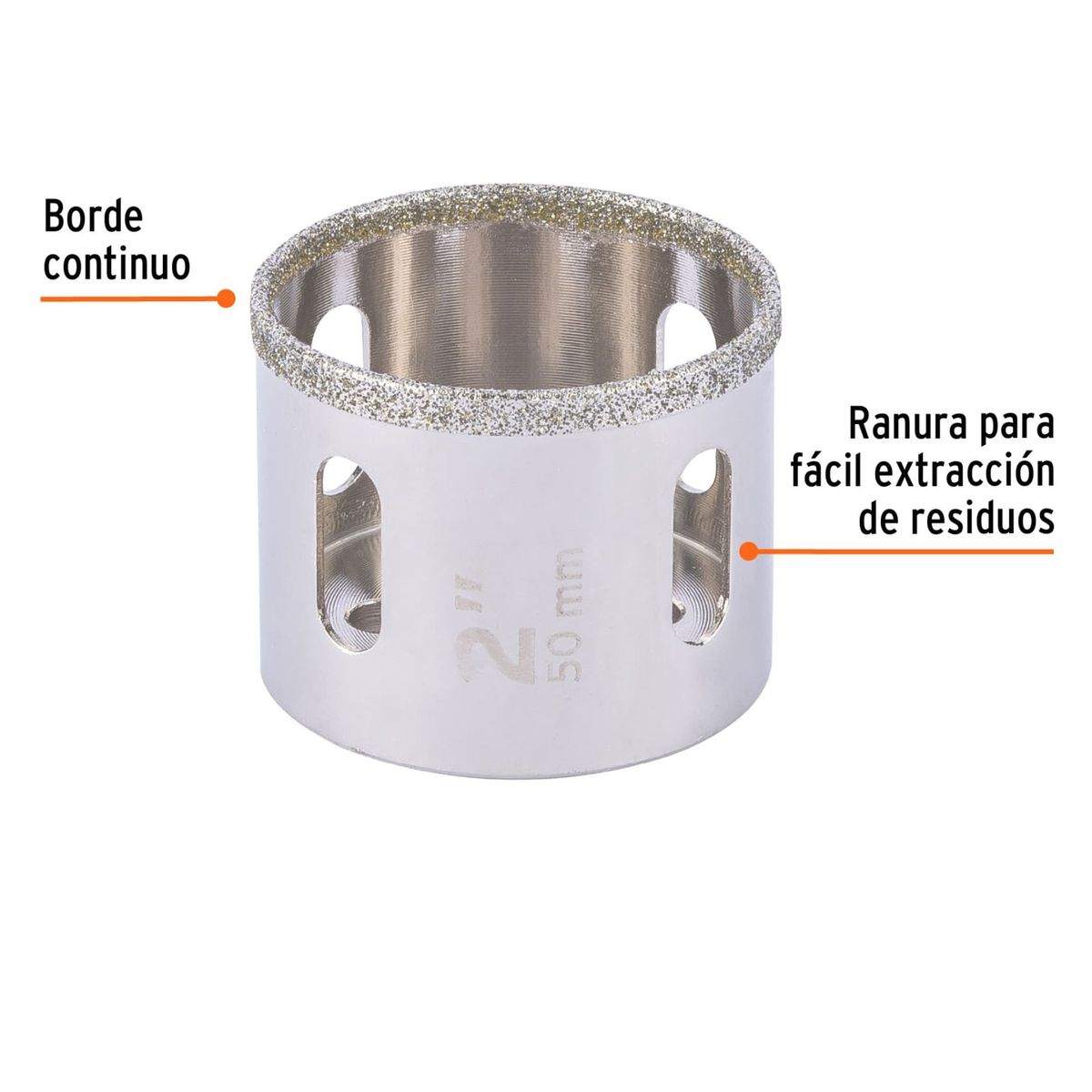 Truper - Copa Brocasierra diamante 2 pulgadas borde continuo Truper