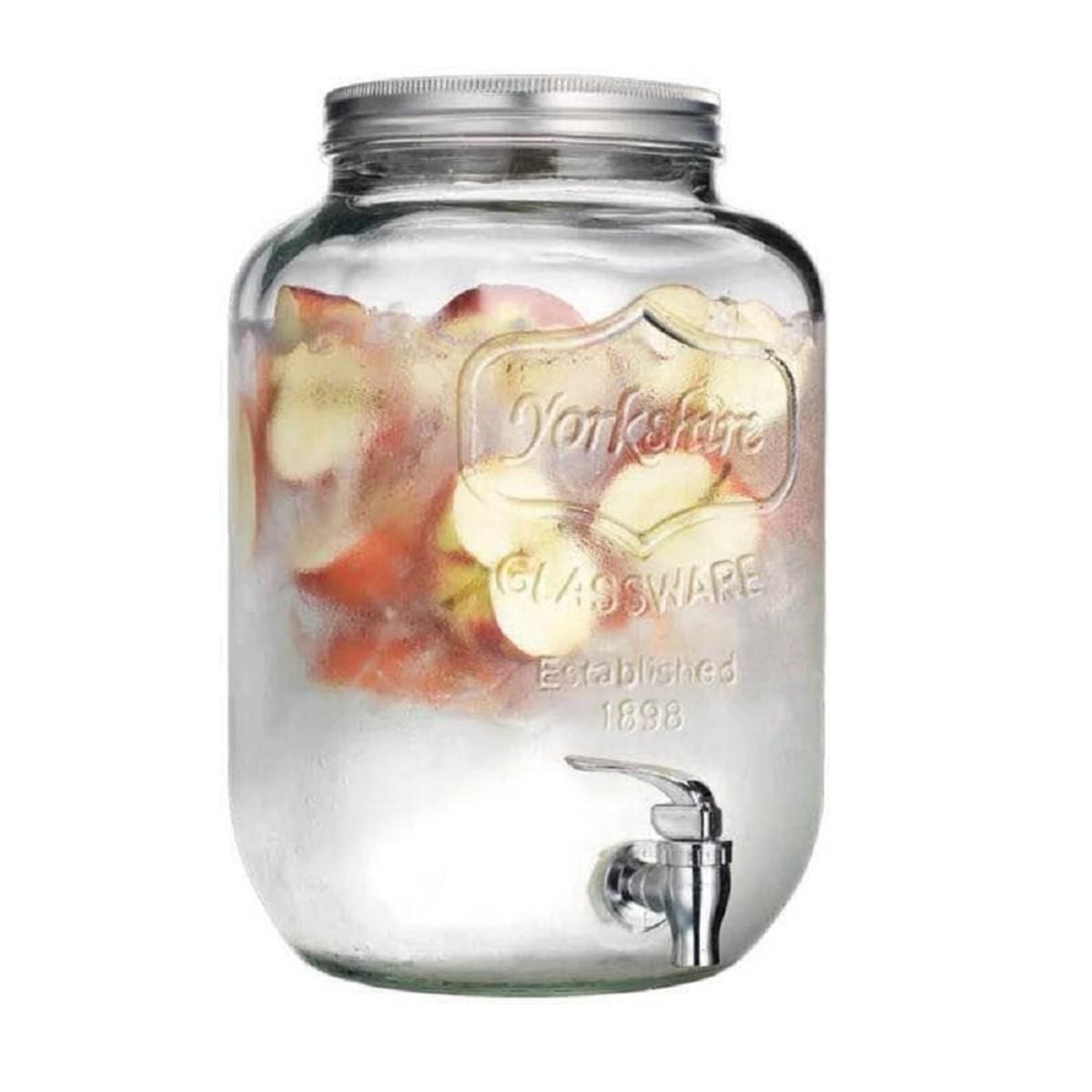 GENERICO - Dispensador para Bebidas de Vidrio 8 Litros + Soporte metálico