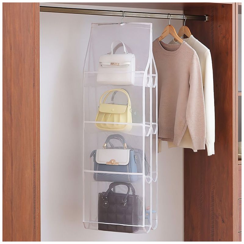 KELLER - Organizador De Carteras Colgante Keller Transparente Con Múltiples Compartimentos
