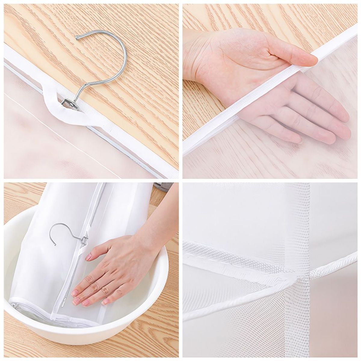 KELLER - Organizador De Carteras Colgante Keller Transparente Con Múltiples Compartimentos