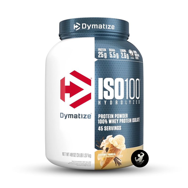DYMATIZE - Proteína Iso 100 3 Lb - Gourmet Vanilla