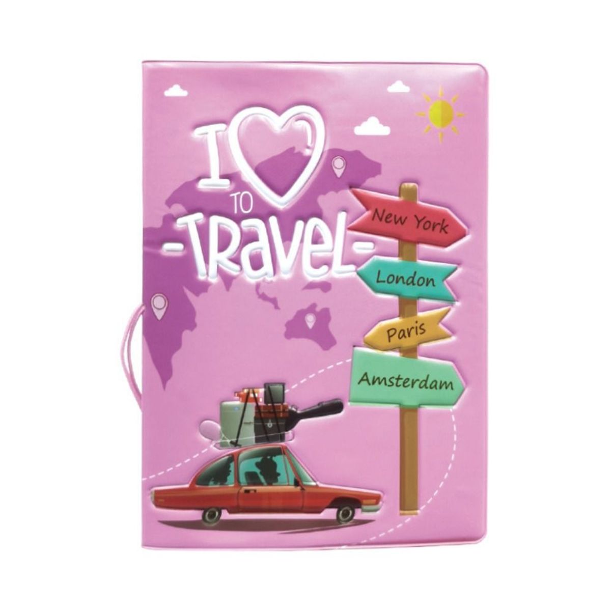 KAST PE - Porta Pasaporte Traveling Modelo Holder Passport - Rosa