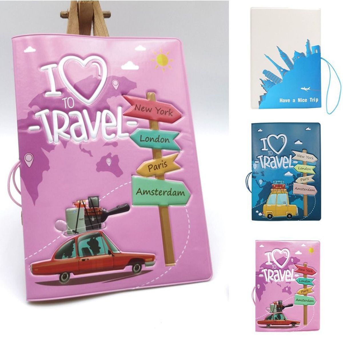 KAST PE - Porta Pasaporte Traveling Modelo Holder Passport - Rosa