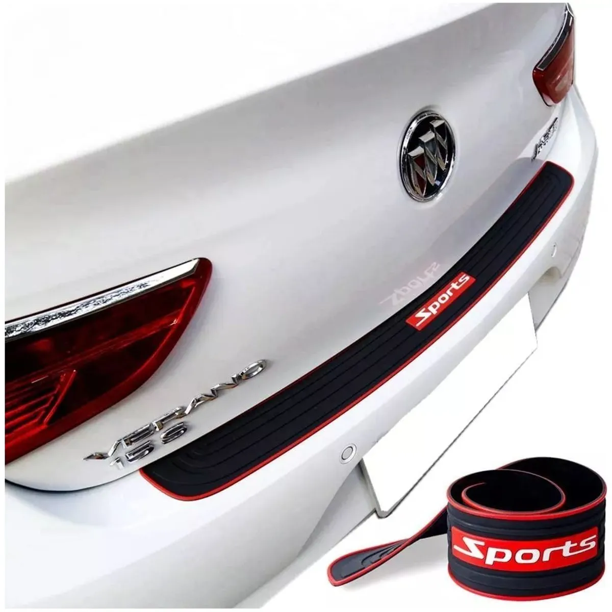 GENERICO - Moldura Protector Sticker Auto Maletero Cajuela Defensa