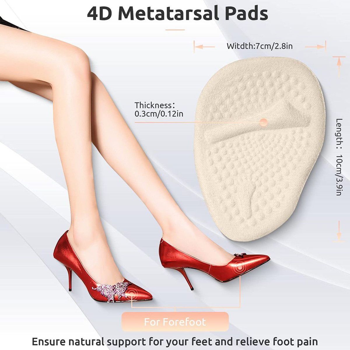 GENERICO - Almohadillas Metatarsianas para Mujeres y Hombres