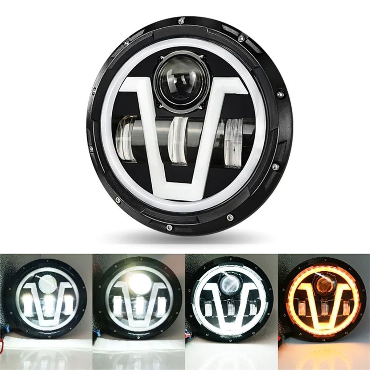 KOBO - Faro Led De 7 Inch Daymaker Sportster Para Harley moto auto