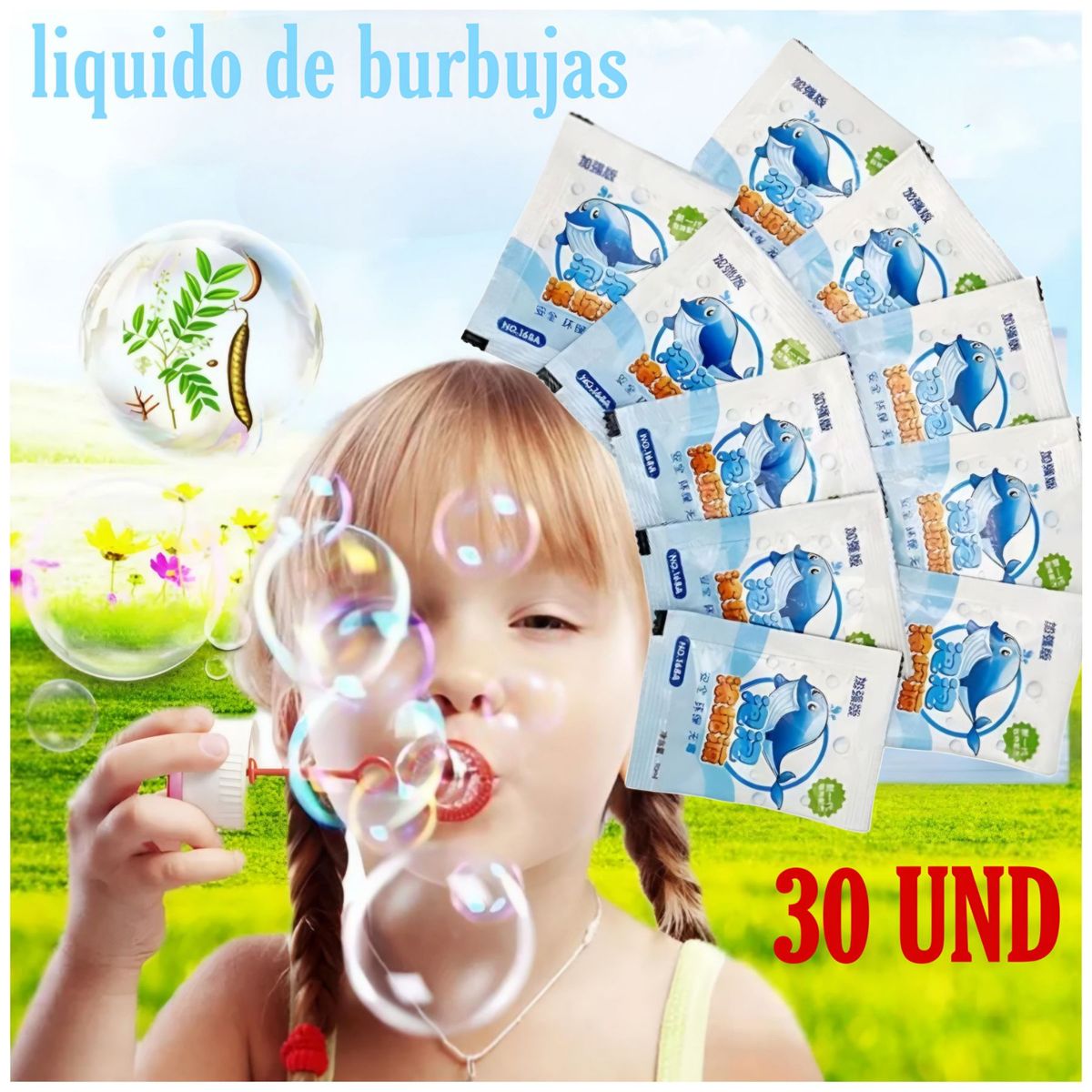 GENERICO - Liquido de burbujas en Sachet pack de 30 und
