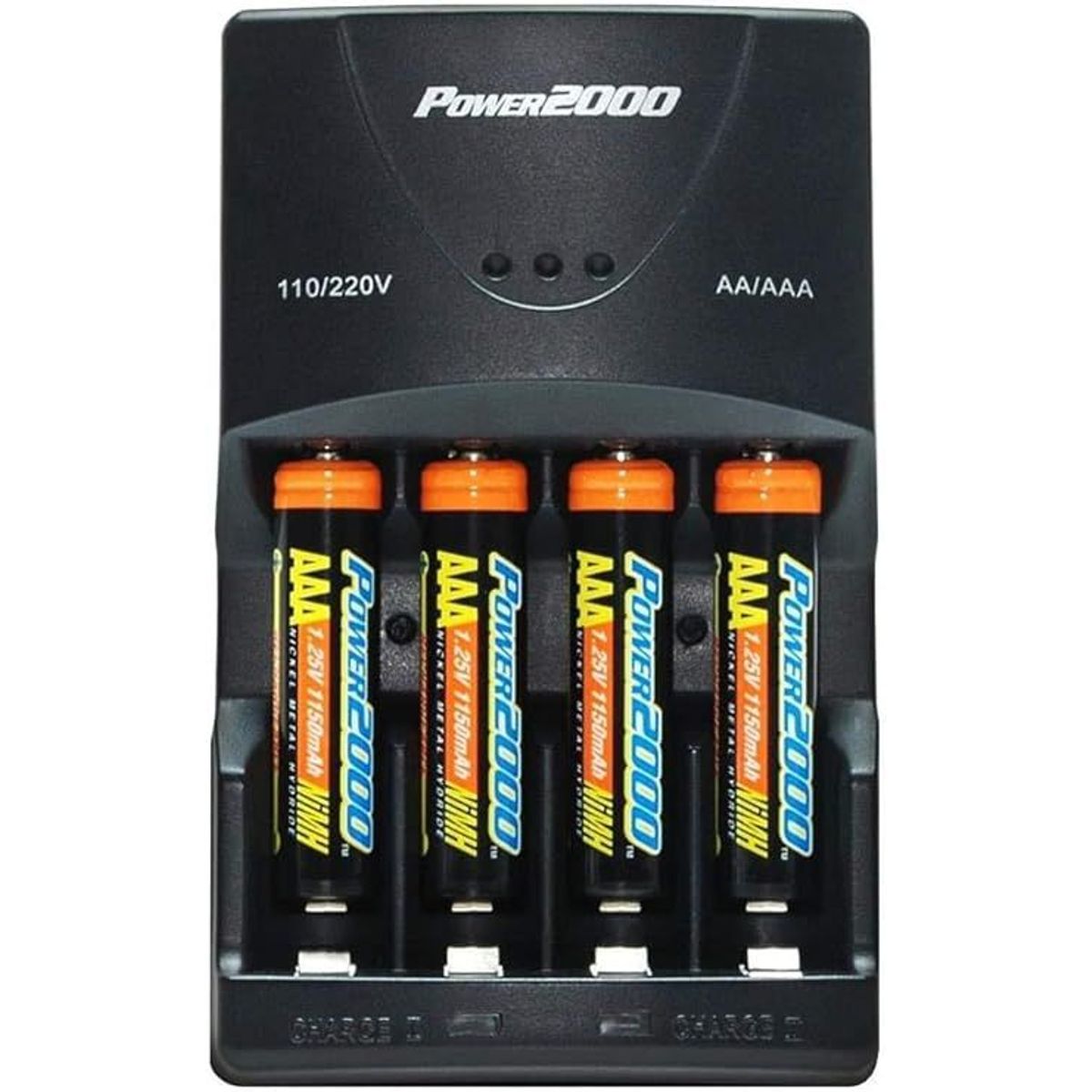 GENERICO - CARGADOR POWER2000 XP350 110/220V + 4 PILAS AAA 1150mAh