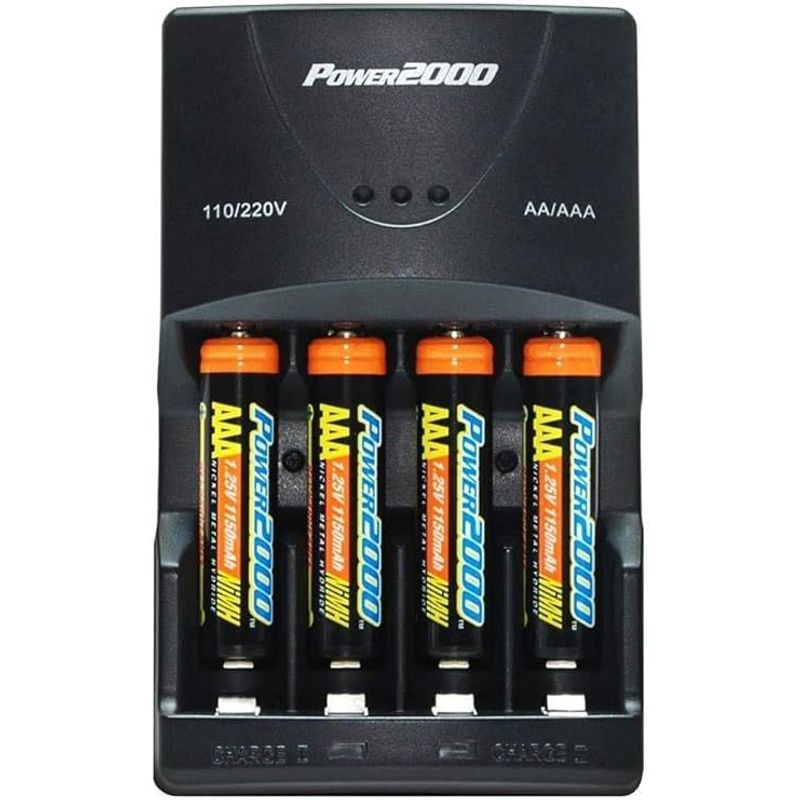 GENERICO - CARGADOR POWER2000 XP350 110/220V + 4 PILAS AAA 1150mAh