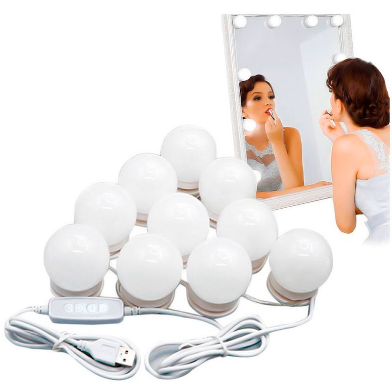 GENERICO - Focos Maquillaje Para Espejo Y Pared Estilo Hollywood de Pared