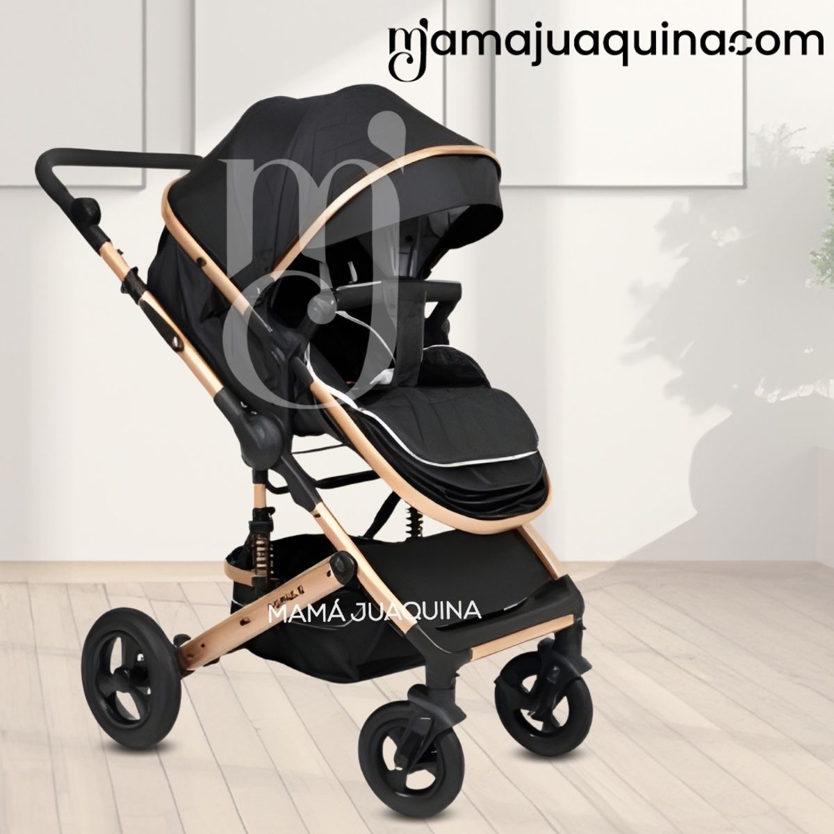 BABY - Coche Travel System Moisés «ROMA II» Edición Limitada Black
